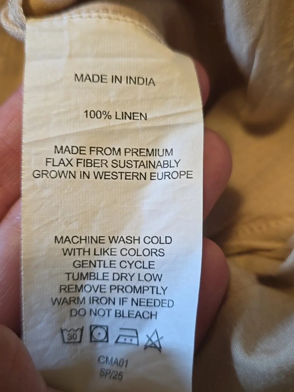 QUINCE 100% European Linen Pants In Flax High Rise. Ankle. Minimalist - Picture 6 of 6